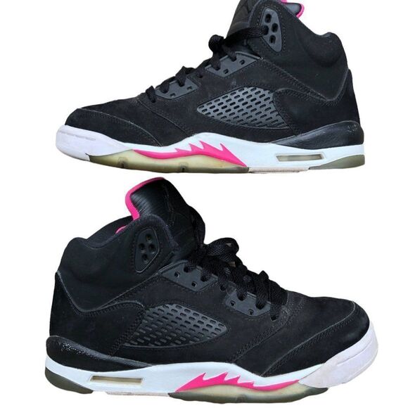 Rare 2017 air jordan 5 retro black deadly pink size 8 - Picture 7 of 16